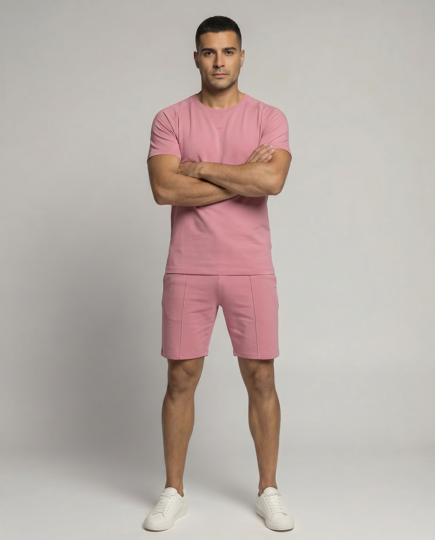 Capri Casual Short Set - Pink
