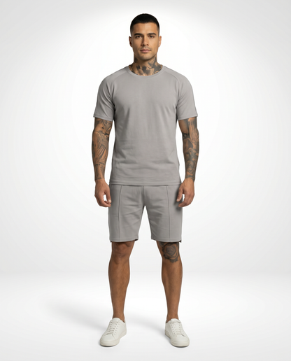 Capri Casual Short Set - Light Grey