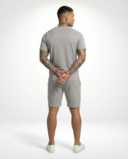 Capri Casual Short Set - Light Grey