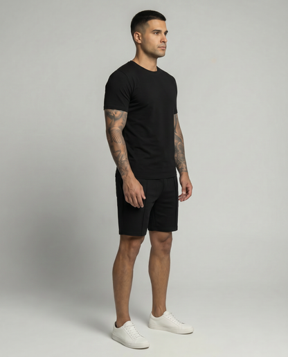 Capri Casual Short Set - Black