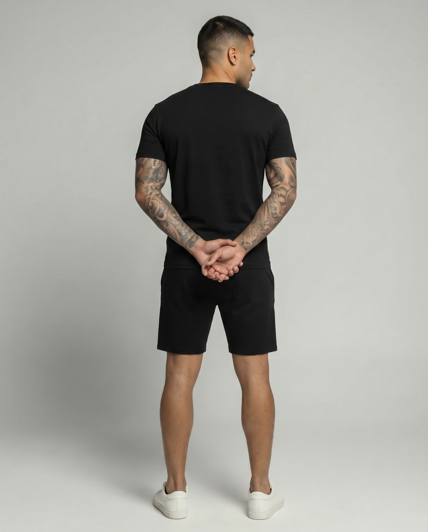 Capri Casual Short Set - Black