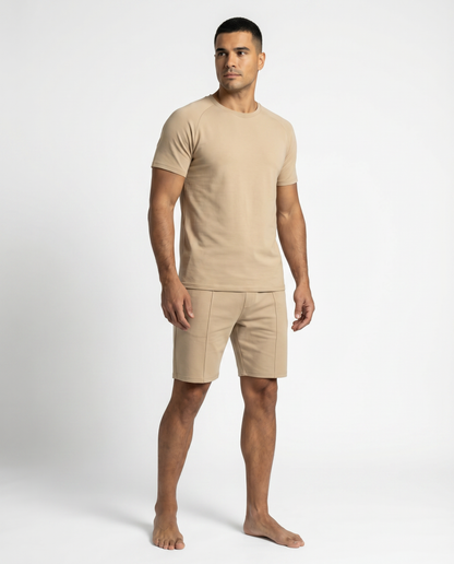 Capri Casual Short Set - Khaki