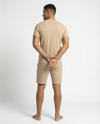 Capri Casual Short Set - Khaki
