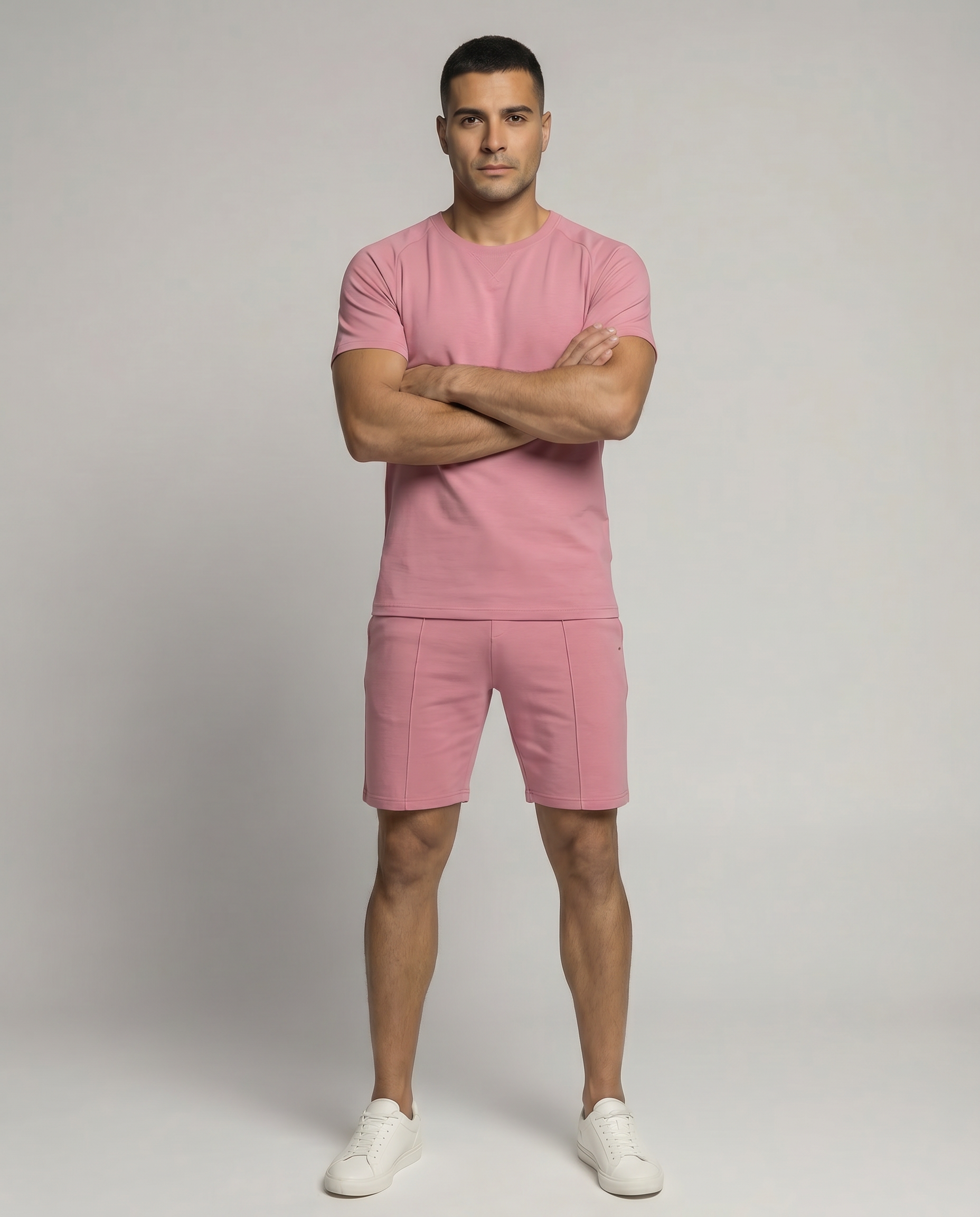 Capri Casual Short Set - Pink