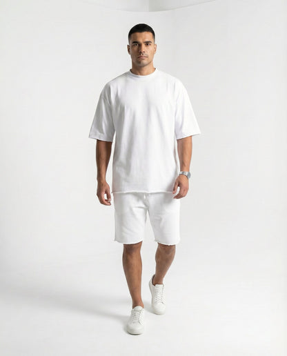 Monaco Oversize Shorts Set - White