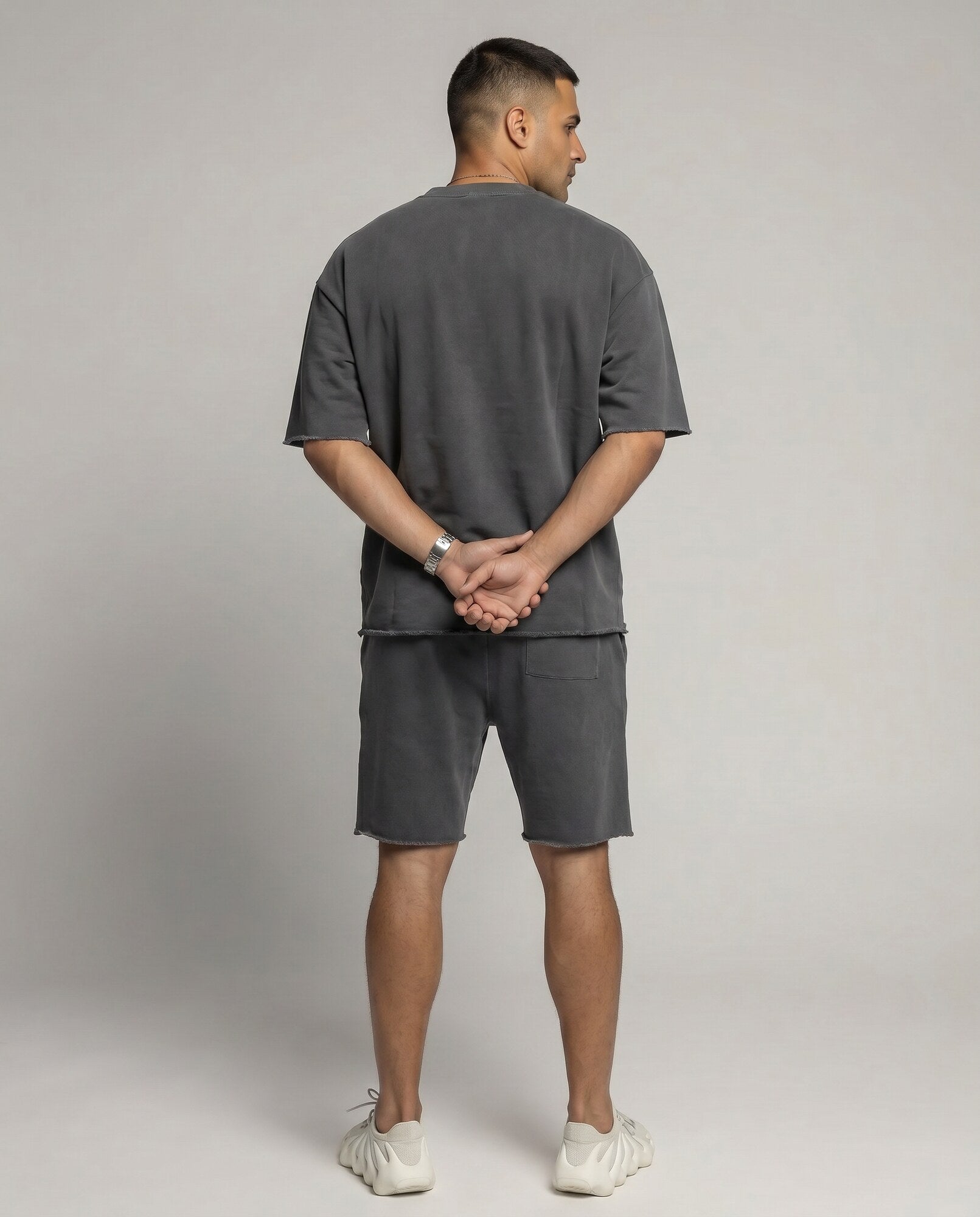 Monaco Oversize Shorts Set - Dark Grey
